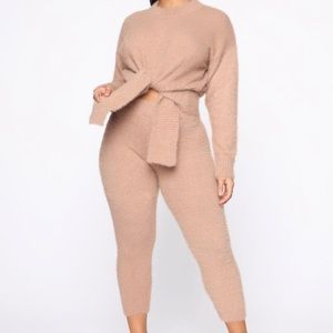 New Fashion Nova fuzzy matching set